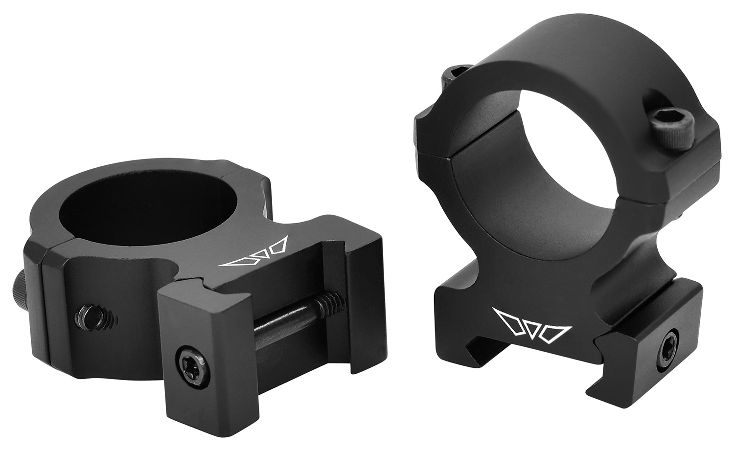 Warne V602M Horizontal Rings Vapor Matte Black 1″ High 0 MOA