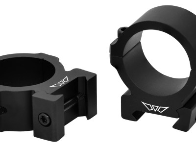 Warne V614M Horizontal Rings Vapor Matte Black 30mm Medium 0 MOA