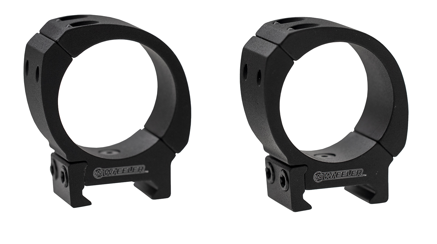Wheeler 1133749 Sporter Scope Rings  Black 1″ High