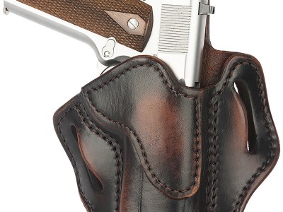 1791 Gunleather ORBH1VTGR BH1 Optic Ready OWB 01 Vintage Leather Belt Slide Fits 4-5″ 1911 Right Hand