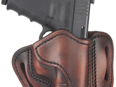 1791 Gunleather ORBH21VTGR BH2.1 Optic Ready OWB Size 2.1 Vintage Leather Belt Slide Fits S&W M&P Shield/Glock 17/Springfield XD9 Right Hand