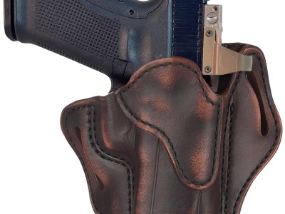 1791 Gunleather ORBH23VTGR BH2.3 Optic Ready OWB Size 2.3 Vintage Leather Belt Slide Compatible w/Glock 17/20/21/22/31/34/35/40/41/ Ruger 95/American Right Hand