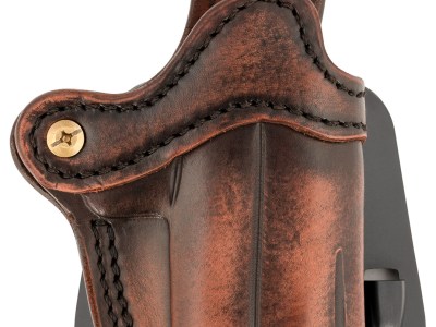 1791 Gunleather ORPDHCVTGR Paddle Holster Optic Ready OWB Size Compact Vintage Leather Paddle Fits Glock 43 Fits Sig P365 Fits Taurus GX4 Right Hand