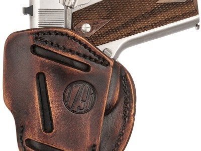 1791 Gunleather 3WH1VTGA 3-Way  IWB/OWB Size 01 Vintage Leather Belt Loop Fits 1911 3-4″ Ambidextrous Hand