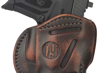 1791 Gunleather 3WH4VTGA 3-Way  IWB/OWB Size 04 Vintage Leather Belt Loop Fits Springfield XD Fits Walther PPS Fits Springfield XDS Fits Taurus G2C Ambidextrous Hand