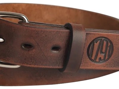 1791 Gunleather BLT014852VTGA 01 Gun Belt Vintage Leather 48/52 1.50″ Wide Buckle Closure