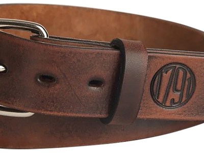 1791 Gunleather BLT014246VTGA 01 Gun Belt Vintage Leather 42/46 1.50″ Wide Buckle Closure