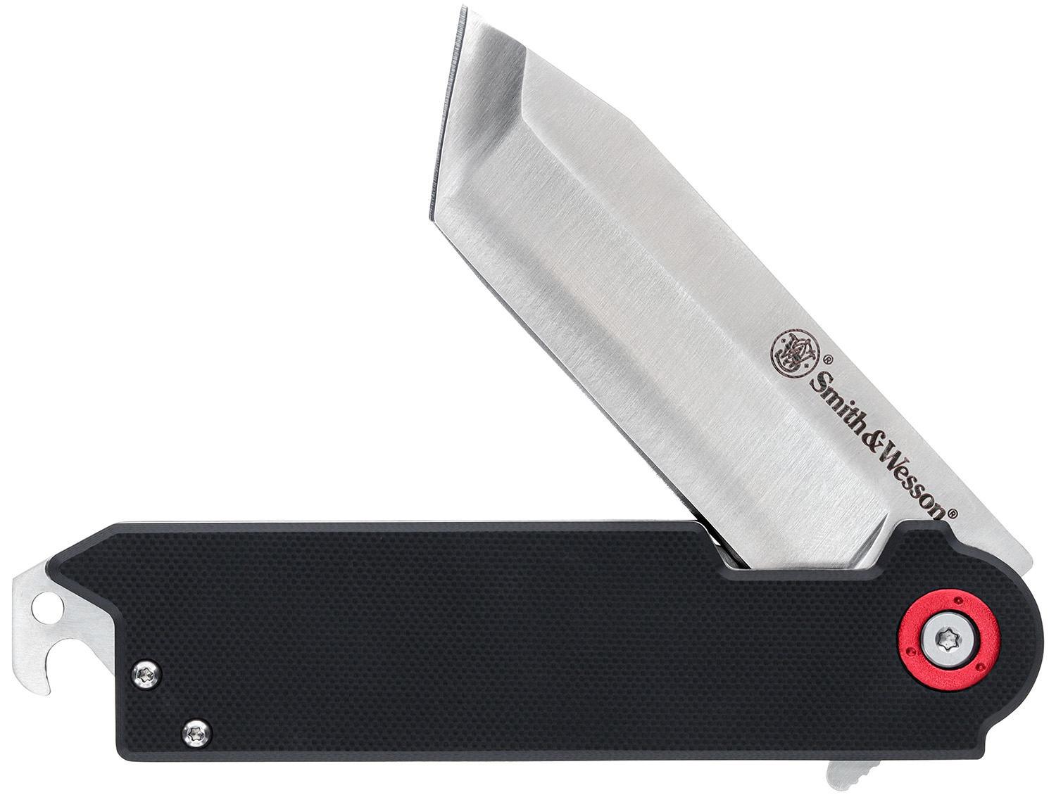 Smith & Wesson Knives 1193144 Big Benji  3.50″ Folding Plain Stainless Steel Blade 4.25″ Black