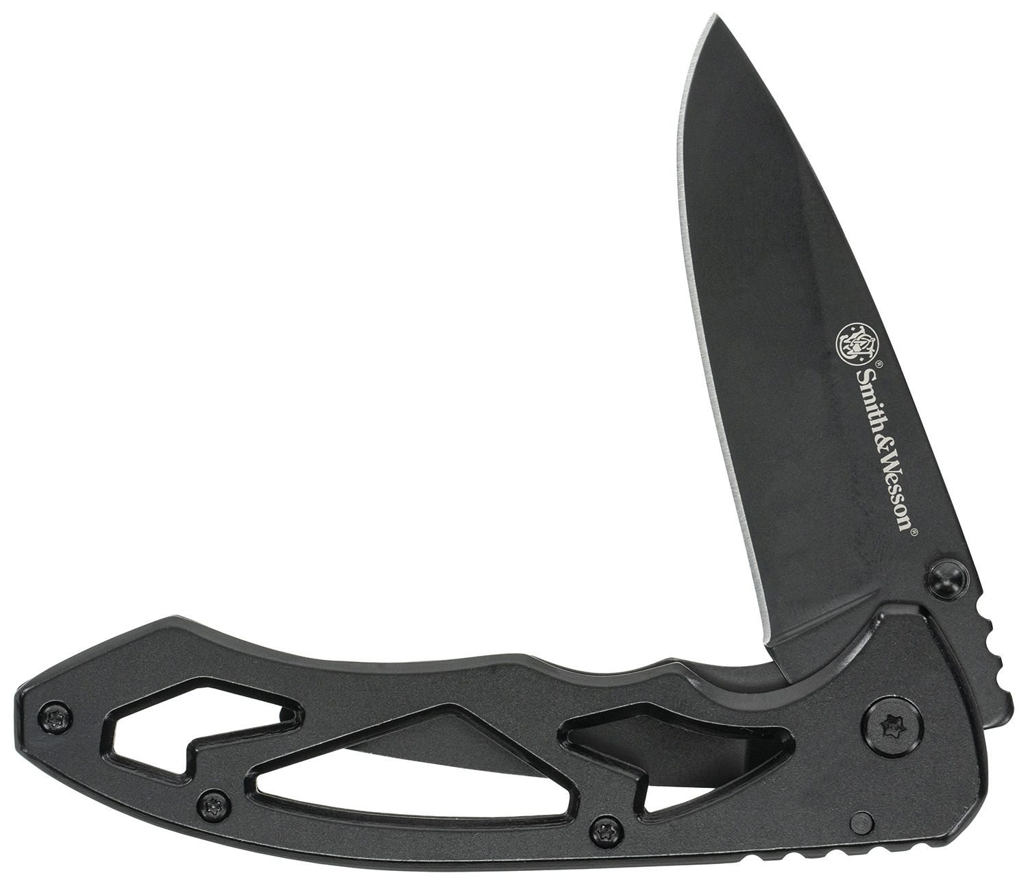Uncle Henry CK400LCP Skeletonized  Large 3″ Folding Drop Point Plain Stainless Steel Blade 4.40″ Handle Includes Pocket Clip