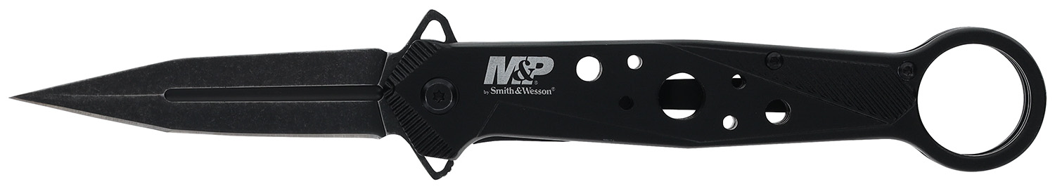 Smith & Wesson Knives 1193183 M&P Folding Dagger Folding Dagger Plain Black 8Cr13MoV SS Blade