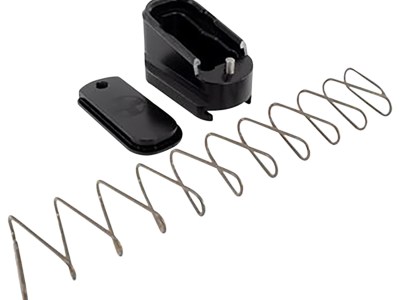 Shield Arms G43ME2BLK Magazine Extension  +2 Extended 2rd Compatible w/Glock 43, Black Anodized Aluminum