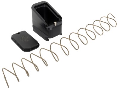 Shield Arms CZP10CME5BLK Magazine Extension  for CZ P10-C/P07, 5rd (9mm), 4rd (40S&W), Black Aluminum