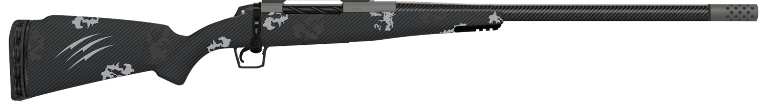 Fierce Firearms ROG300PRC22GP Carbon Rogue  300 PRC 3+1 22″ Carbon Fiber Barrel, Glacier Cerakote Steel Rec, Phantom Camo Rogue Stock
