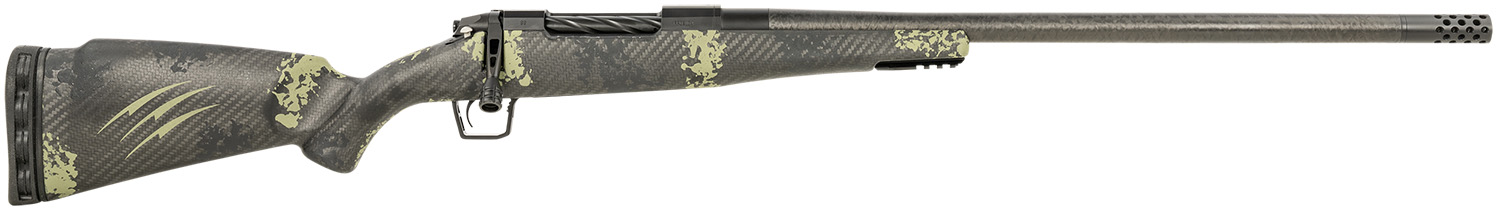 Fierce Firearms ROG300PRC22BF Carbon Rogue  Full Size 300 PRC 3+1 22″ Carbon Fiber Hand Lapped/Match Grade Threaded Barrel, Black Cerakote Steel Receiver, Forest Camo Fierce Rogue Carbon Fiber Stock