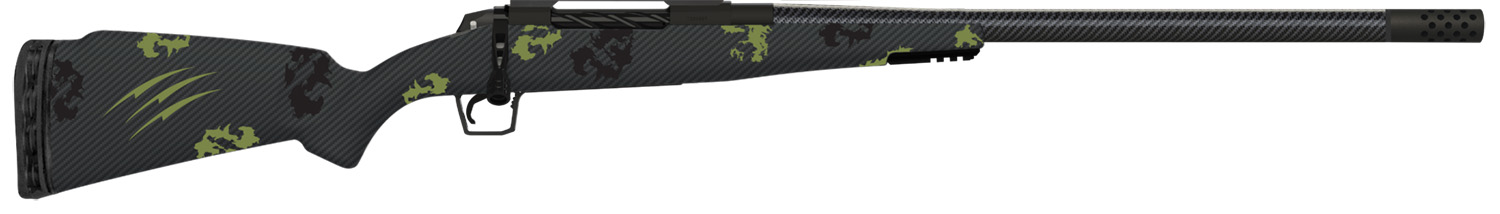 Fierce Firearms TROG7PRC24BF CT Rogue  7mm PRC 3+1 24″ Carbon Fiber Barrel, Black Cerakote Titanium Rec, Forest Camo Rogue Stock