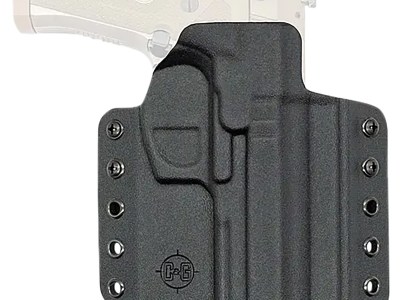 C&G Holsters 2750100 Covert  OWB Black Kydex Belt Loop Fits Beretta M9A3/M9A4 Right Hand