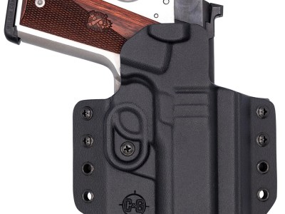 C&G Holsters 1856100 Covert  OWB Black Kydex Belt Loop Fits 1911 4.25″/ Wilson Combat EDC X9 Right Hand