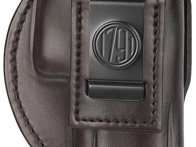 1791 Gunleather 4WH6SBRR 4-Way  IWB/OWB Size 06 Signature Brown Leather Belt Clip Compatible w/ Glock 21/Sig P225 Right Hand