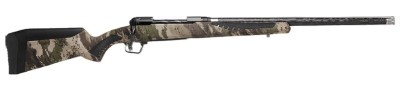 Savage Arms 58021 110 UltraLite 30-06 Springfield 4+1 22″ Threaded Carbon Fiber Wrapped Barrel, Black Melonite Rec, Woodland Camo AccuStock with AccuFit
