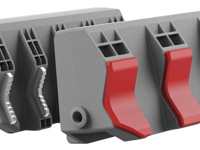 Real Avid AVSFJPF Smart-Jaws Tube-Fit Sleeves Reversible Gray/Red Rubber Overmold & Steel Side