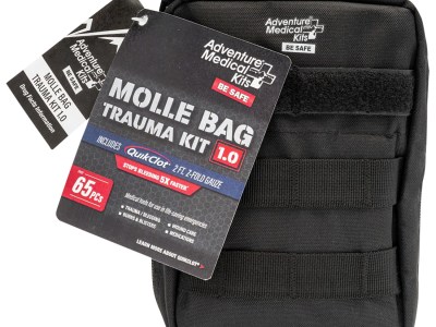 Adventure Medical Kits 20640299 MOLLE Bag Trauma Kit 1.0 Treats Injuries/Illnesses Black