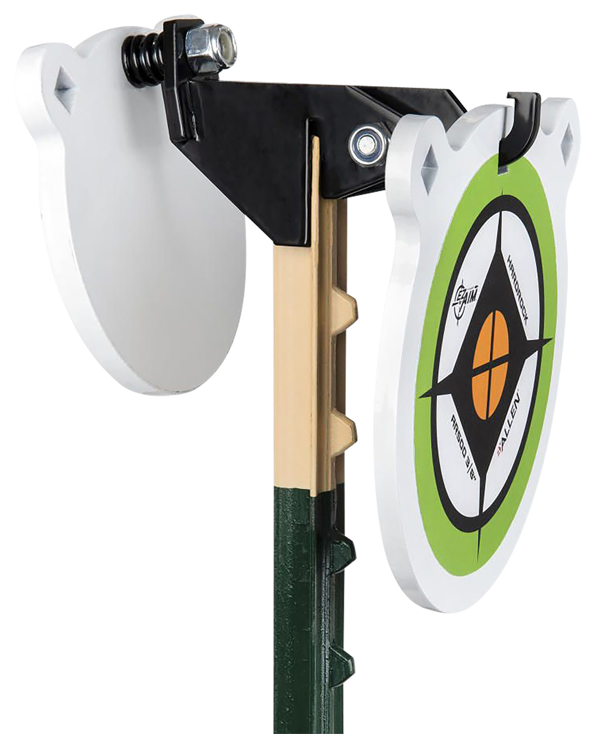 EZ-Aim 15634 Fence Topper Gong Hook & Recoil Spring  Black/Brown Steel 7″