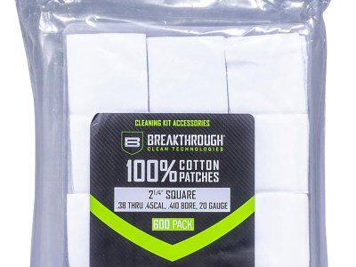 Breakthrough Clean BTCPS214600 Square Patches 38-45 Cal/.410-20 Gauge 600 pieces
