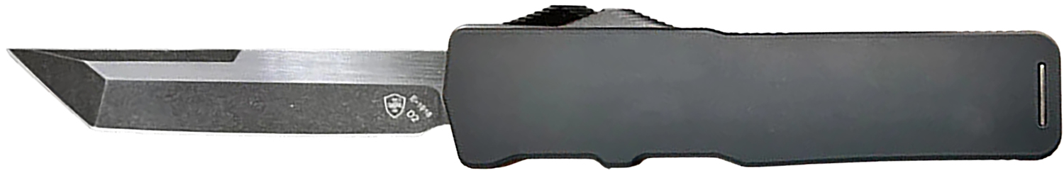 Templar Knife XLBR221 Premium LW Excalibur Large 3.55″ OTF Tanto Plain Black Oxide Stonewashed D2 Steel Blade, 5.25″ Black Aluminum/Rubber Handle