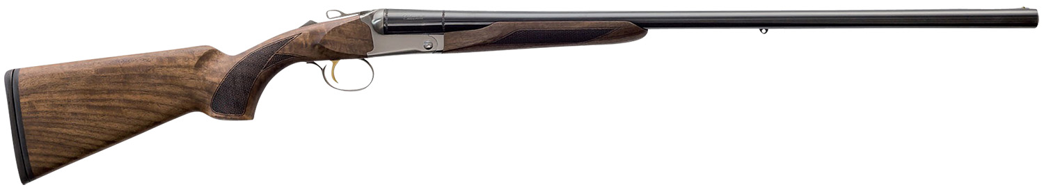 Charles Daly 930356 520 Superior Full Size 20 Gauge Break Open 3″ 2rd 26″ Gloss Blued Side By Side Barrel, Silver Steel Receiver, Fixed Oiled Walnut Stock, Rem Choke Tube System
