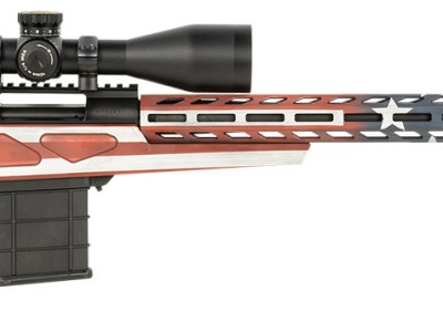 Howa HCRA73107USKMDT M1500 APC Chassis 308 Win 10+1 (3 Mags) 24″ HB, American Flag Cerakote, Luth-AR MBA-4 Stock with Aluminum Chassis, 4-16×50 Scope, Bipod & 2 Grips