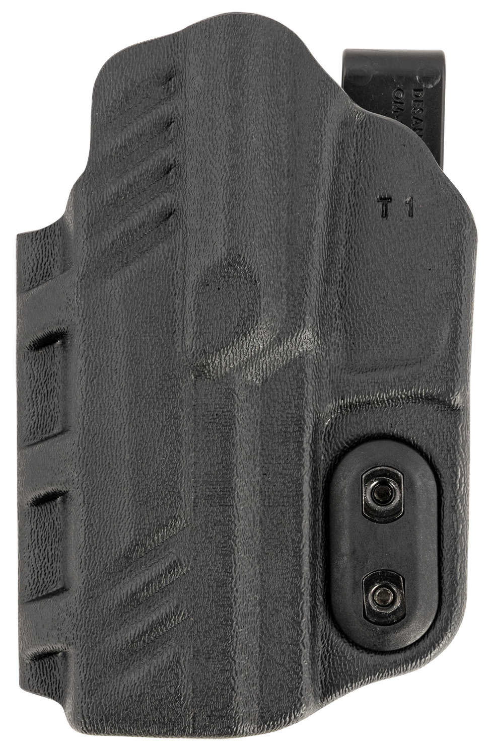 DeSantis Gunhide 137KJT1Z0 Slim-Tuk  IWB Black Kydex Belt Clip Fits Sig P320 Belt 1.75″ Wide Ambidextrous