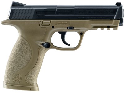 Umarex 2255051 S&W M&P  CO2 177 BB 19+1 4.25″ FDE Polymer Grips