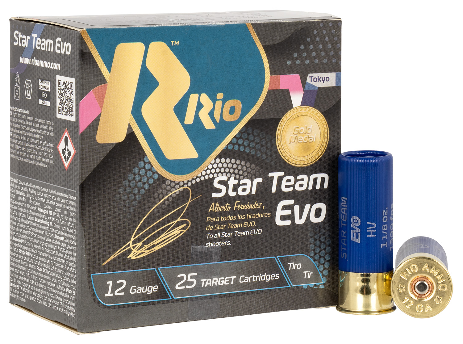 Rio Ammunition ST32HV75 Star Team EVO High Velocity 12Gauge 2.75″ 1 1/8oz 7.5Shot 25 Per Box/10 Case