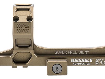 Geissele Automatics  AR15 Super Precision Scope Mount/Ring Combo Desert Dirt Color Anodized