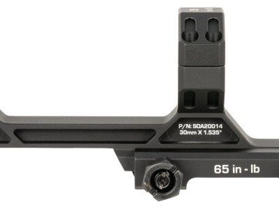 Sig Sauer Electro-Optics SOA20015 Alpha MSR Scope Mount/Ring Combo Black Anodized 34mm | 0 MOA