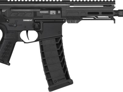 CMMG 94A6867AB Dissent MK4 9mm Luger 33+1 6.50″, Black, Picatinny Brace Adapter, 5.50″ M-LOK Handguard, Left Side Charging Handle, Zeroed Linear Comp, Zeroed Drop-In Single Stage Trigger