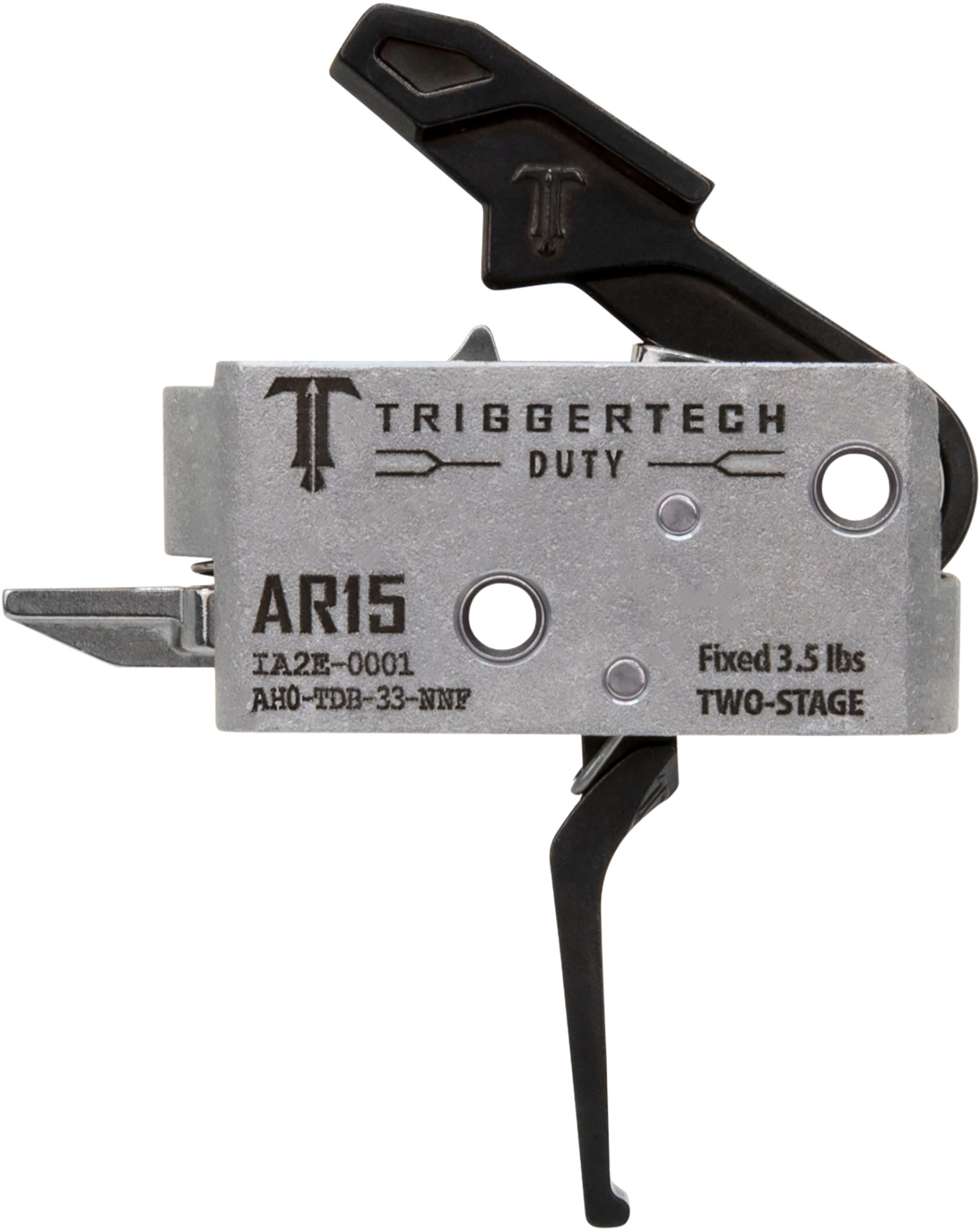 TriggerTech AH0TDB33NNF Duty  Flat Trigger Two-Stage 3.50 lbs Draw Weight Fits AR-15