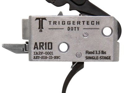 TriggerTech AHTSDB33NNC Duty  Curved Trigger Single-Stage 3.50 lbs Draw Weight Fits AR-10