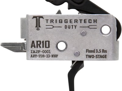 TriggerTech AHTTDB33NNF Duty  Flat Trigger Two-Stage 3.50 lbs Draw Weight Fits AR-10