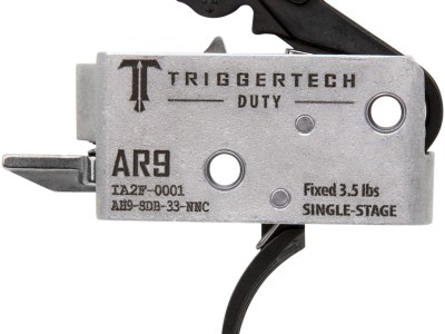 TriggerTech AH9SDB33NNC Duty  Curved Trigger Single-Stage 3.50 lbs Draw Weight Fits AR-9