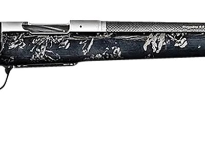 Christensen Arms 8010632800 Ridgeline FFT TI 7mm PRC 3+1 22″ Carbon Fiber Threaded Barrel, Stainless Titanium Rec, Black with Gray Accents Stock