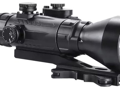 AGM Global Vision 15WP4423484111 Wolverine Pro-4 3AW1 Night Vision Rifle Scope Matte Black 4x70mm Gen 3 Auto-Gated White Phosphor Level 1 Illuminated Red Chevron w/Ballistic Drop Reticle