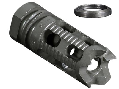 Yankee Hill 285M1 Phantom Comp/Brake with Aggressive End, 1/2″-28 tpi Threads 2.25″ OAL for 5.56mm