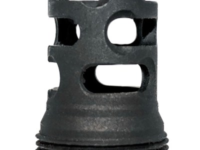 Yankee Hill 4405MB24 sRx Q.D. Muzzle Brake Long Black Phosphate Steel with 5/8″-24 tpi, 9mm, 2.30″ OAL & 9.375″ Diameter for sRx Adapters