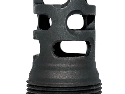 Yankee Hill 4405MB28 sRx Q.D. Muzzle Brake Long Black Phosphate Steel with 1/2″-28 tpi, 9mm, 2.30″ OAL & 9.375″ Diameter for sRx Adapters