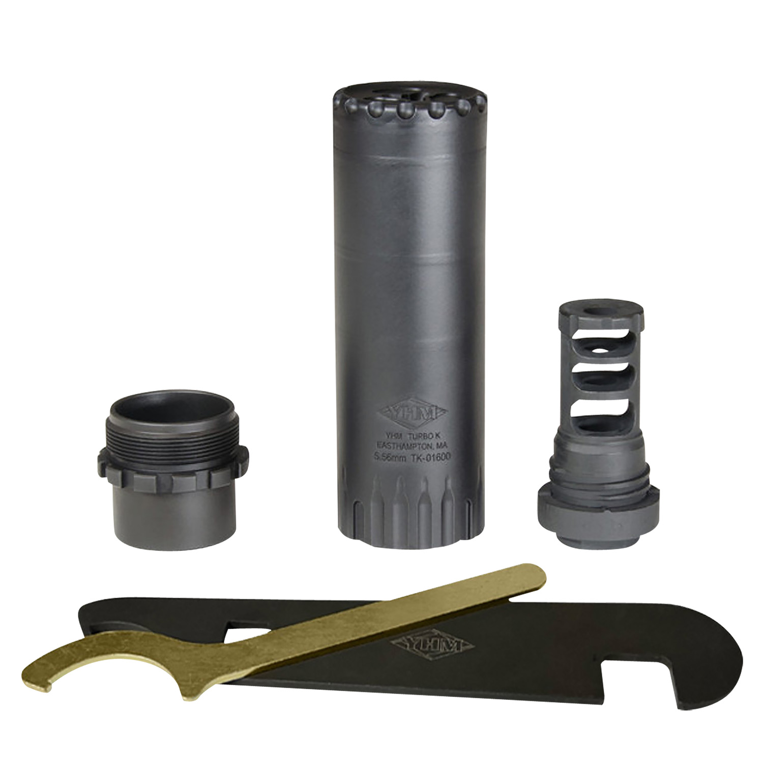 Yankee Hill 218028 Turbo K RB 5.56x45mm NATO, 4.90″ L, Black Stainless Steel, Phantom QD Adapter, 1/2″-28 tpi Flash Hider