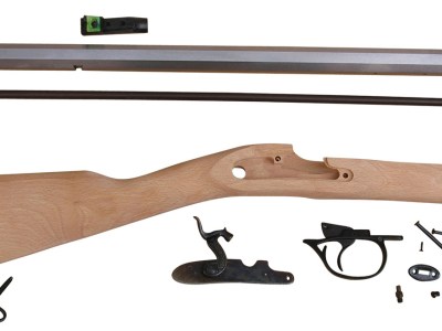 Traditions KRC53008 Deerhunter  50 Cal Percussion 24″ Natural Stainless Octagon Barrel Unfinished Hardwood Stock Sidelock Action Lite Optic Sights