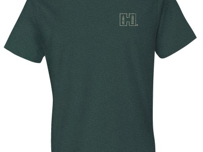 Hornady Gear 31794 Double Rocker  Olive Heather, Cotton/Polyester/Rayon, Short Sleeve Semi-Fitted, XL