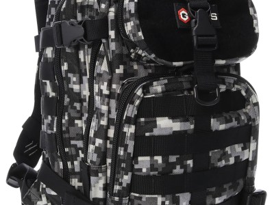 GPS Bags T1611BOBGD Bugout Bag Tactical Gray Digital 600D Polyester 2 Handguns