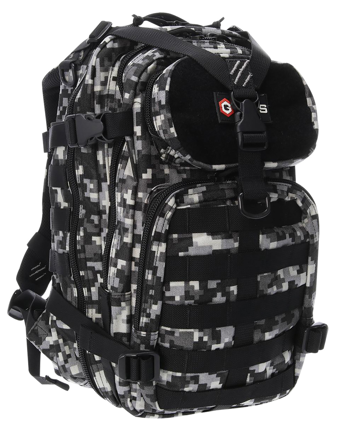 GPS Bags T1611BOBGD Bugout Bag Tactical Gray Digital 600D Polyester 2 Handguns